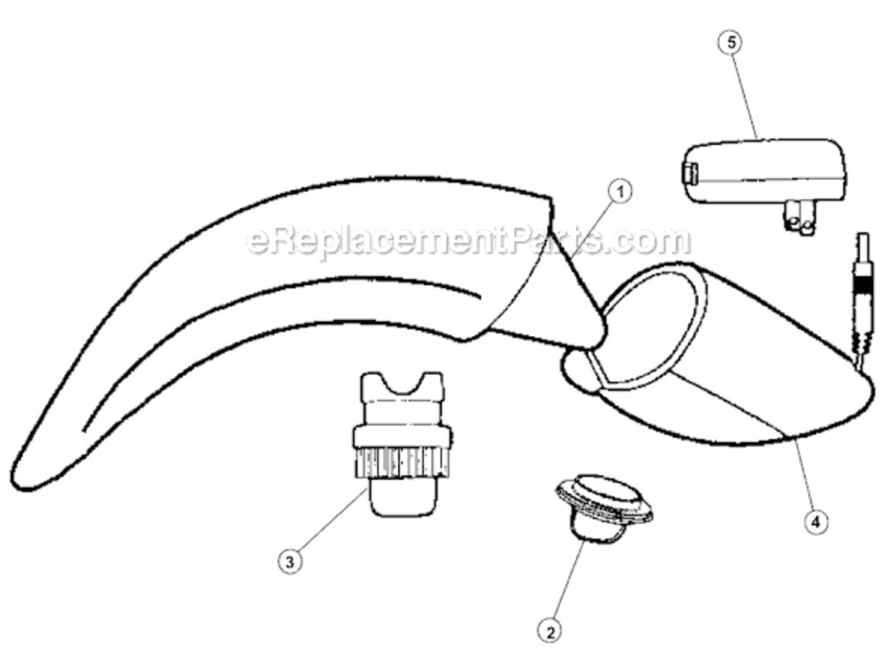 Page A Diagram and Parts List for BD10000 SLV Dirt Devil Hand Vacuum